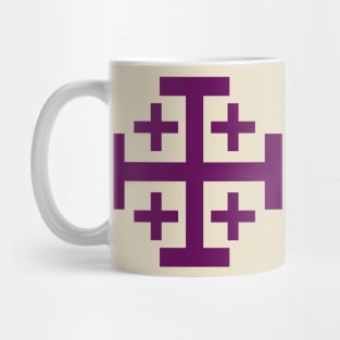 Jerusalem Cross (purple) Mug